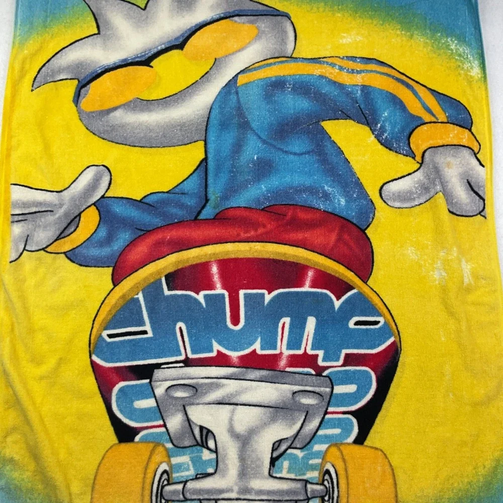 Chump Skater Beach Towel Y2K Skateboarding Surfer Raver Retro 100% Cotton Rare